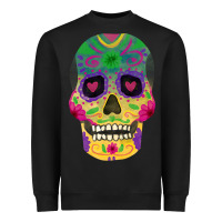 Black sugar skull Heavyweight Sweatshirt - FaDigitalArtStudio