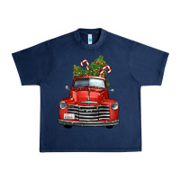 Navy christmas trees truck Urban Heavy Tee - FaDigitalArtStudio