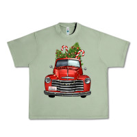 Oil Green christmas trees truck Urban Heavy Tee - FaDigitalArtStudio