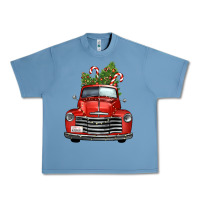 Pebble Blue christmas trees truck Urban Heavy Tee - FaDigitalArtStudio
