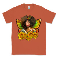 Copper butterfly afro woman juneteenth Classic Tee - AdoDesignShop