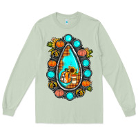 Matcha gemstone pumpkin fall Long Sleeve Tee - JahusDesignShop