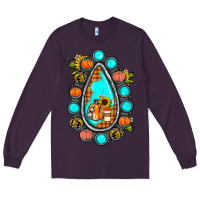 Plum gemstone pumpkin fall Long Sleeve Tee - JahusDesignShop