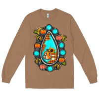 Toasted Coconut gemstone pumpkin fall Long Sleeve Tee - JahusDesignShop