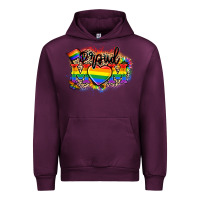 Mauve Wine Proud Mom leopard Urban Hoodie - NancyCooperArtShop