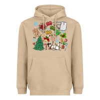 Mushroom nurse christmas Heavyweight Hoodie - MaliasSmallBusiness
