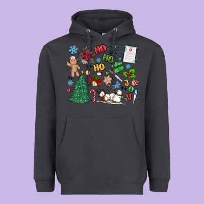 Nurse Christmas Heavyweight Hoodie Designed By Maliassmallbusiness