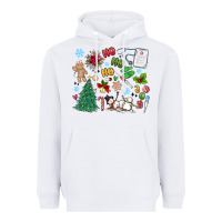 White nurse christmas Heavyweight Hoodie - MaliasSmallBusiness