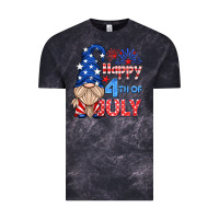 Cloud Black happy 4th of july gnome Vintage Tee - HRA Design Shop