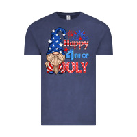 Vintage Denim happy 4th of july gnome Vintage Tee - HRA Design Shop
