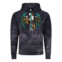 Cloud Black western wings cross Vintage Hoodie - RanaPortraitStore