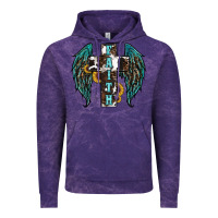Cloud Purple western wings cross Vintage Hoodie - RanaPortraitStore