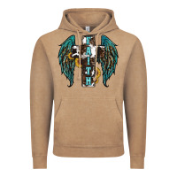 Vintage Coffee western wings cross Vintage Hoodie - RanaPortraitStore