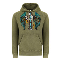 Vintage Olive western wings cross Vintage Hoodie - RanaPortraitStore