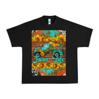 Black farm life and truck air freshener Urban Heavy Tee - HRA Design Shop