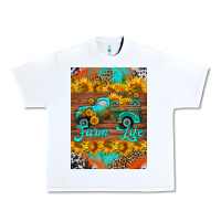 White farm life and truck air freshener Urban Heavy Tee - HRA Design Shop