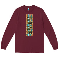 Burgundy dinosaur ankylosaurus pen wrap Long Sleeve Tee - Artiststas