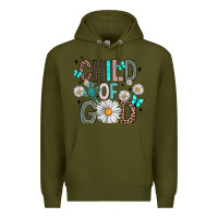 Army Green child of god Premium Hoodie - Artiststas