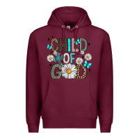 Burgundy child of god Premium Hoodie - Artiststas