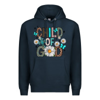 Navy child of god Premium Hoodie - Artiststas