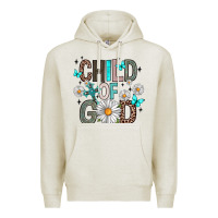Oatmeal Heather child of god Premium Hoodie - Artiststas