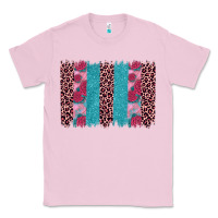 Bubblegum Pink valentines day leopard rose glitter brush stoke Classic Tee - JahusDesignShop