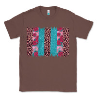 Chestnut valentines day leopard rose glitter brush stoke Classic Tee - JahusDesignShop