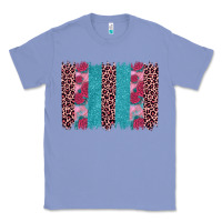 Colony Blue valentines day leopard rose glitter brush stoke Classic Tee - JahusDesignShop