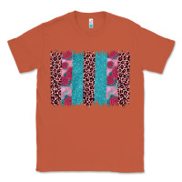 Copper valentines day leopard rose glitter brush stoke Classic Tee - JahusDesignShop