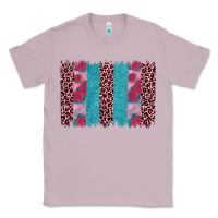 Lilac valentines day leopard rose glitter brush stoke Classic Tee - JahusDesignShop