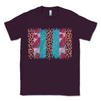 Plum valentines day leopard rose glitter brush stoke Classic Tee - JahusDesignShop