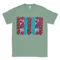Sage valentines day leopard rose glitter brush stoke Classic Tee - JahusDesignShop