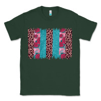Sports Green valentines day leopard rose glitter brush stoke Classic Tee - JahusDesignShop
