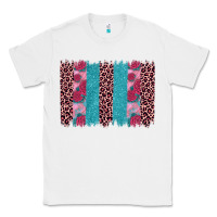 White valentines day leopard rose glitter brush stoke Classic Tee - JahusDesignShop