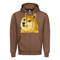 Chestnut doge coin shiba dog Zipper Hoodie - Jasminsmagicworld