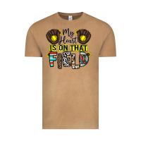 Vintage Camel my heart is on that field Vintage Tee - CowhideDigitalArt