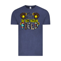 Vintage Denim my heart is on that field Vintage Tee - CowhideDigitalArt