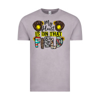 Vintage Zinc my heart is on that field Vintage Tee - CowhideDigitalArt