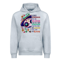 Heather Grey You are braver than you think sugar skull Urban Hoodie - NancyCooperArtShop