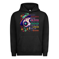 Pigment Black You are braver than you think sugar skull Urban Hoodie - NancyCooperArtShop