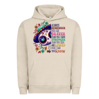 Pigment French Oak You are braver than you think sugar skull Urban Hoodie - NancyCooperArtShop