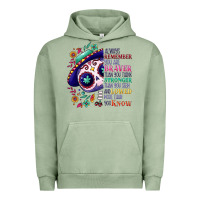 Pigment Oil Green You are braver than you think sugar skull Urban Hoodie - NancyCooperArtShop