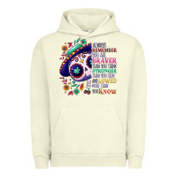 Pigment Pistachio You are braver than you think sugar skull Urban Hoodie - NancyCooperArtShop