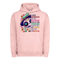 Pigment Salmon You are braver than you think sugar skull Urban Hoodie - NancyCooperArtShop