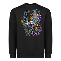 Black love autism Heavyweight Sweatshirt - SublimationCraftShop