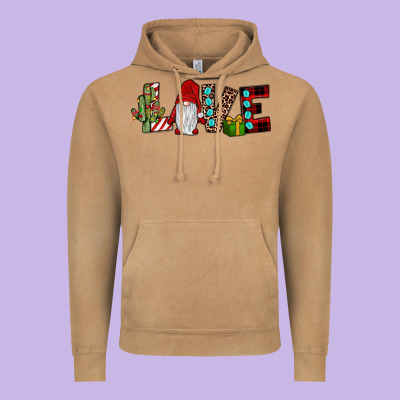 Love Gnome Vintage Hoodie Designed By Jahusdesignshop