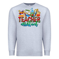 Heather Grey teacher assistant Premium Sweatshirt - NancyCooperArtShop