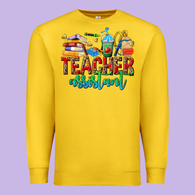 Teacher Assistant Premium Sweatshirt Designed By Nancycooperartshop