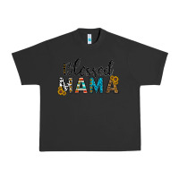 Pigment Black blessed mama Urban Heavy Tee - CowhideDigitalArt