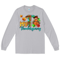 Moon Dust my first thanksgiving with turkey Long Sleeve Tee - AdoDesignShop
